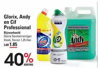 Sligro Glorix, andy en cif professional aanbieding