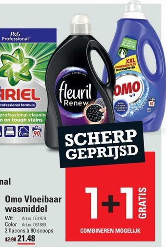 Sligro Omo vloeibaar wasmiddel aanbieding