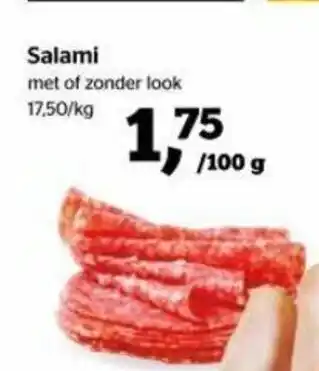 Spar Salami per 100g aanbieding