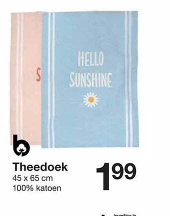 Zeeman Theedoek aanbieding