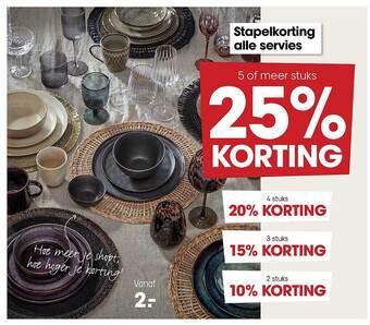 Kwantum Servies aanbieding