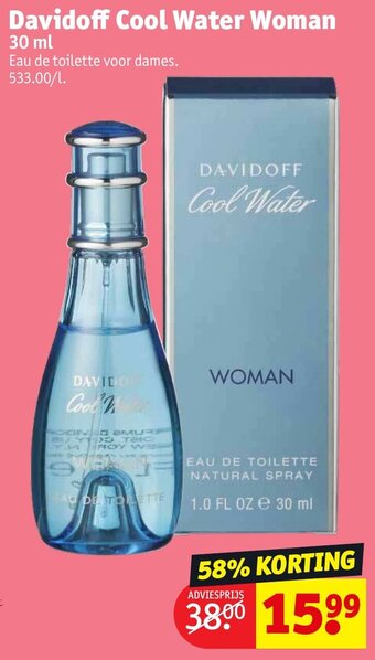 Kruidvat Davidoff cool water woman 30 ml aanbieding