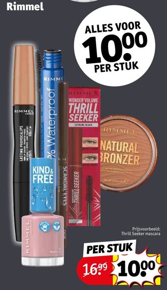 Kruidvat Rimmel thrill seeker mascara aanbieding