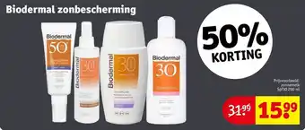 Kruidvat Biodermal zonnemelk SPF30 200 ml aanbieding