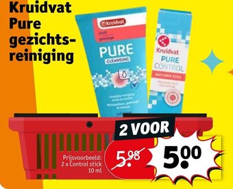 Kruidvat Pure gezichtsreiniging aanbieding