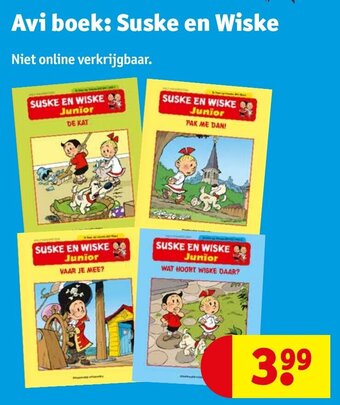 Kruidvat Avi boek: Suske en Wiske aanbieding
