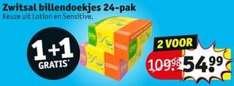 Kruidvat Zwitsal billendoekjes aanbieding