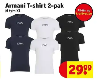 Armani T-Shirt 2-Pak M t/m XL