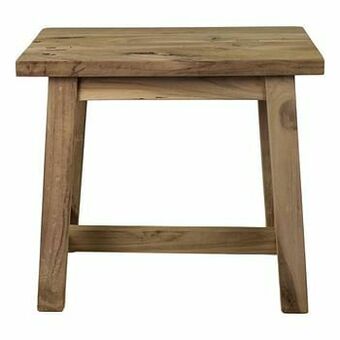 Leen Bakker HSM Collection kruk Lawas - teakhout - 46x50x27 cm - Leen Bakker aanbieding