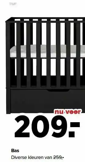 Baby-Dump Bas diverse kleuren aanbieding