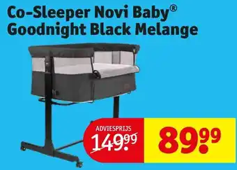 Kruidvat Co-Sleeper Novi Baby Goodnight Black Melange aanbieding