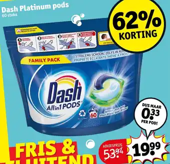 Dash Platinum Pods 60 stuks