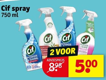 Kruidvat Cif Spray 750ml aanbieding