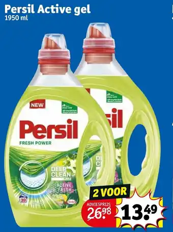 Kruidvat Persil Active Gel 1950ml aanbieding
