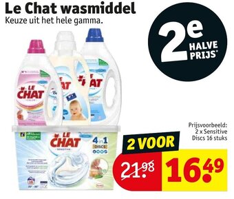 Kruidvat Le Chat Wasmiddel aanbieding
