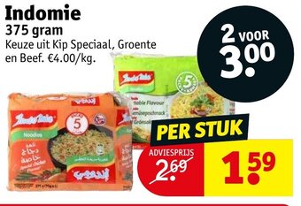 Kruidvat Indomie 375gram aanbieding