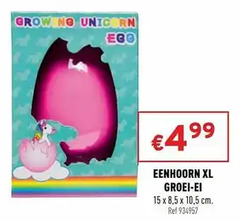 Trafic Eenhoorn xl groei-ei aanbieding