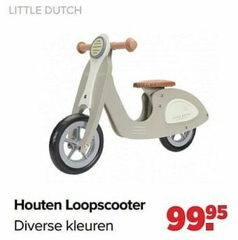 Baby-Dump Houten loopscooter aanbieding
