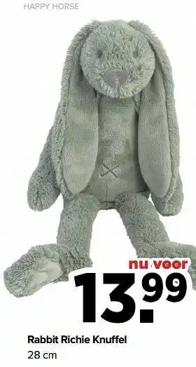 Baby-Dump Rabbit richie knuffel aanbieding