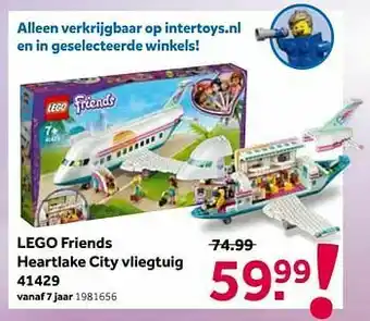 Intertoys Lego friends heartlake city vliegtuig 41429 aanbieding