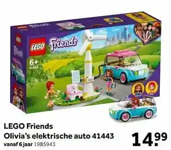 Intertoys Lego friends olivia’s elektrische auto 41443 aanbieding