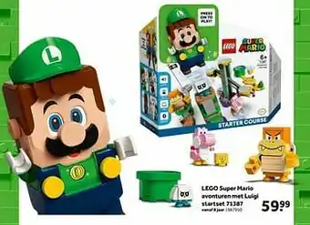 Intertoys Lego super mario avonturen met luigi startset 71387 aanbieding