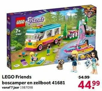 Intertoys Lego friends boscamper en zeilboot 41681 aanbieding