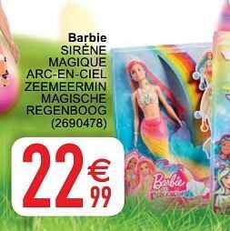 Barbie sirène magique arc-en-ciel zeemeermin magische regenboog