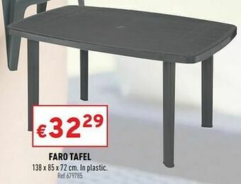 Trafic Faro tafel aanbieding