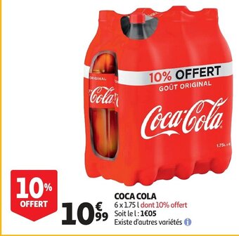 Coca cola 6 x 1.75L
