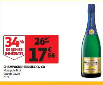 Auchan Champagne heidsieck & co 75cl aanbieding