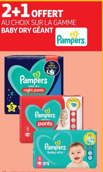 Auchan Pampers baby dry geant aanbieding