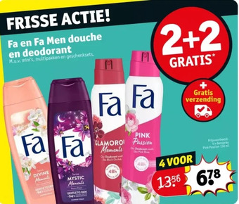Kruidvat Fa en fa men douche en deodorant aanbieding