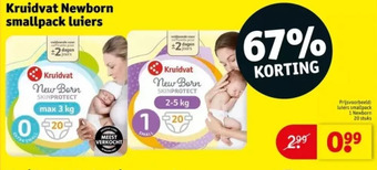 Kruidvat Kruidvat newborn smallpack luiers aanbieding