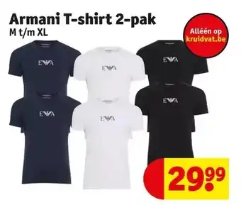 Kruidvat Armani t-shirt 2-pak aanbieding