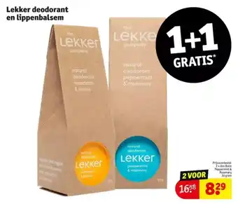 Kruidvat Lekker deodorant en lippenbalsem aanbieding