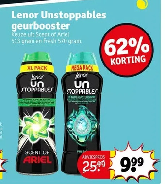 Kruidvat Lenor unstoppables aanbieding