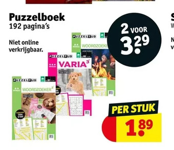 Kruidvat Puzzelboek aanbieding