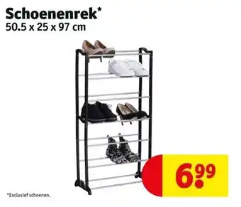 Kruidvat Schoenenrek 50.5 x 25 x 97 cm aanbieding