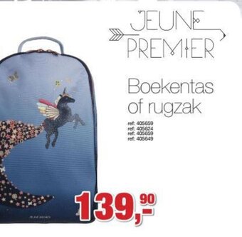 Jeune premier Boekentas of rugzak