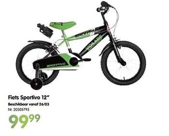 Fiets sportivo 12``