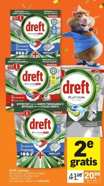 Albert Heijn Dreft vaatwas aanbieding