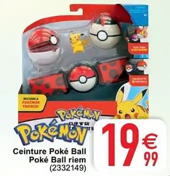 Cora Ceinture poké ball poké ball riem aanbieding