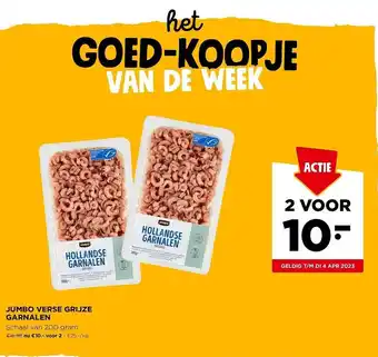 Jumbo Jumbo verse grijze garnalen aanbieding