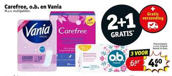Kruidvat Carefree, ob en vania aanbieding