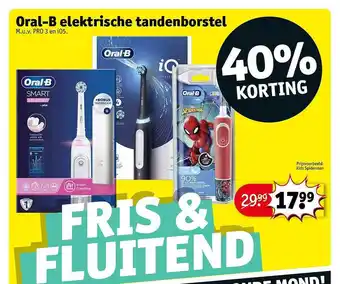 Kruidvat Oralb elektrische tandenborstel aanbieding