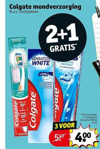 Kruidvat Colgate mondverzorging aanbieding