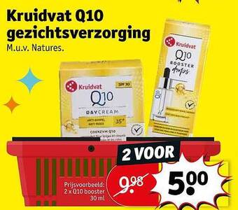 Kruidvat Kruidvat q10 gezichtsverzorging aanbieding