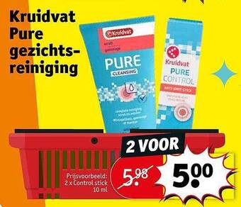 Kruidvat Kruidvat pure gezichtsreiniging aanbieding