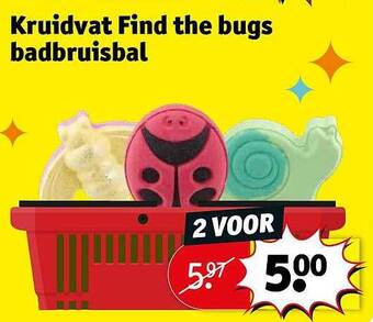 Kruidvat Kruidvat find the bugs badbruisbal aanbieding